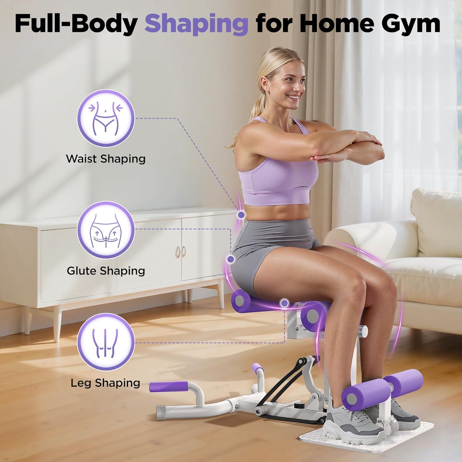 Professional Deep Squat Exercise Machine, Adjustable Glutes Trainer for Home Gym, Fitness Equipment for Lower Body Workouts