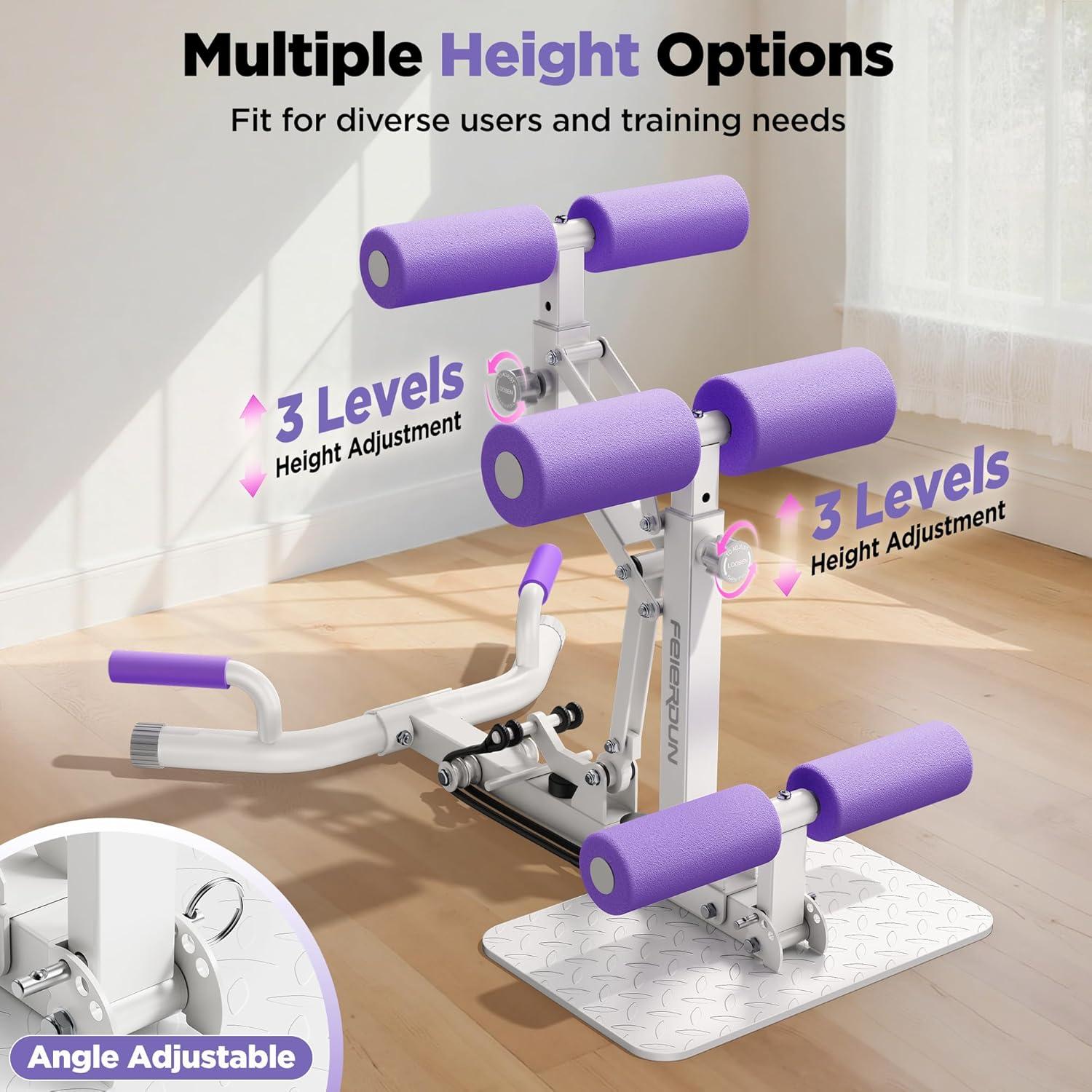 Professional Deep Squat Exercise Machine, Adjustable Glutes Trainer for Home Gym, Fitness Equipment for Lower Body Workouts