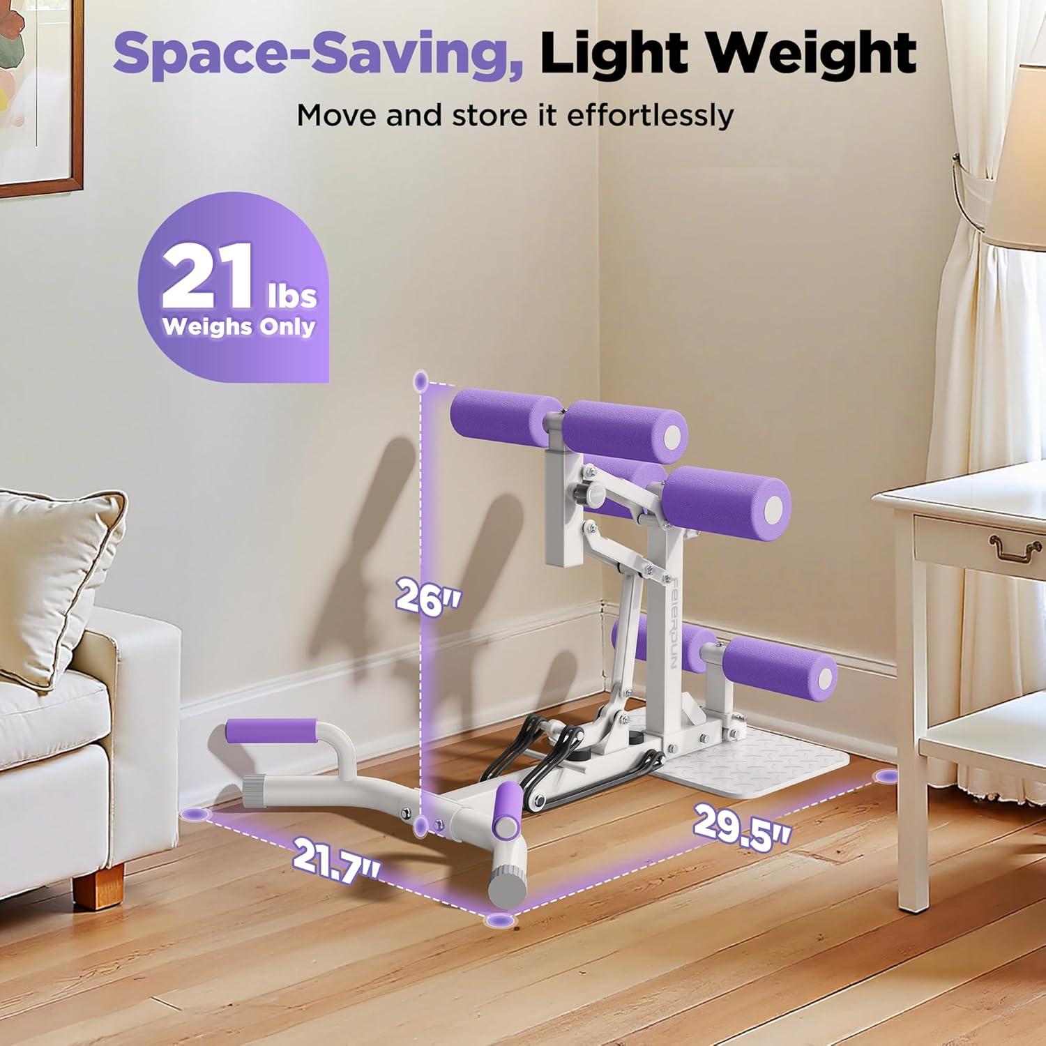 Professional Deep Squat Exercise Machine, Adjustable Glutes Trainer for Home Gym, Fitness Equipment for Lower Body Workouts