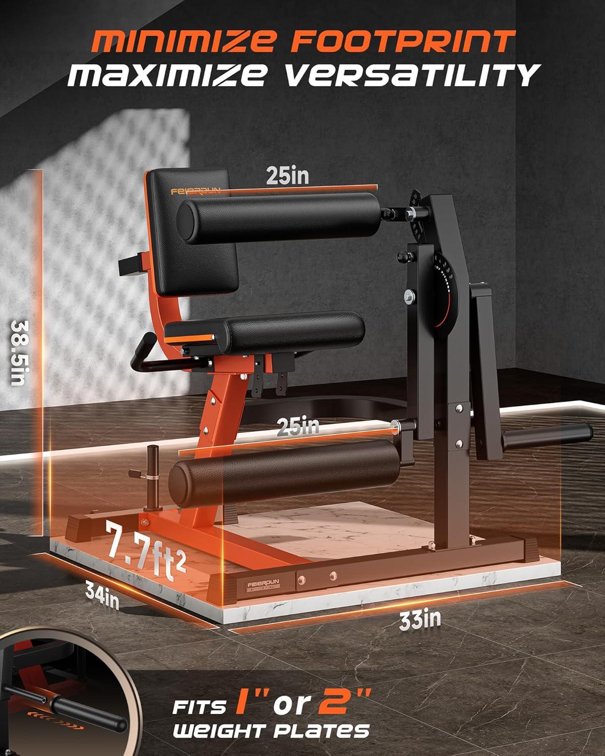 FEIERDUN Adjustable Leg Extension Curl Machine – 700lbs Capacity Leg Extension Machine