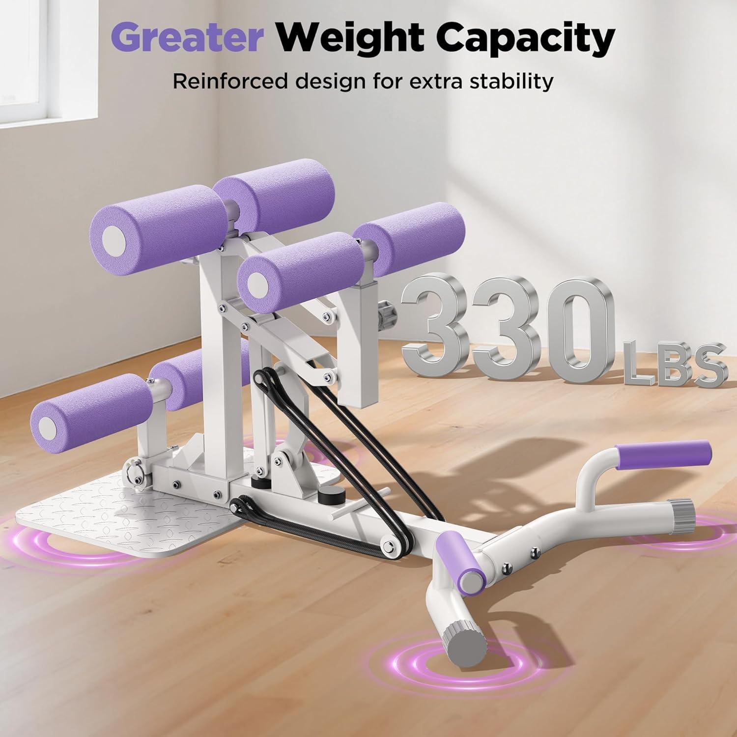 FEIERDUN Adjustable Deep Squat Machine – 7 Level Resistance Glute & Leg Trainer for Home, Multi-Functional Equipment for Women to Strengthen Core, Hips and Thighs